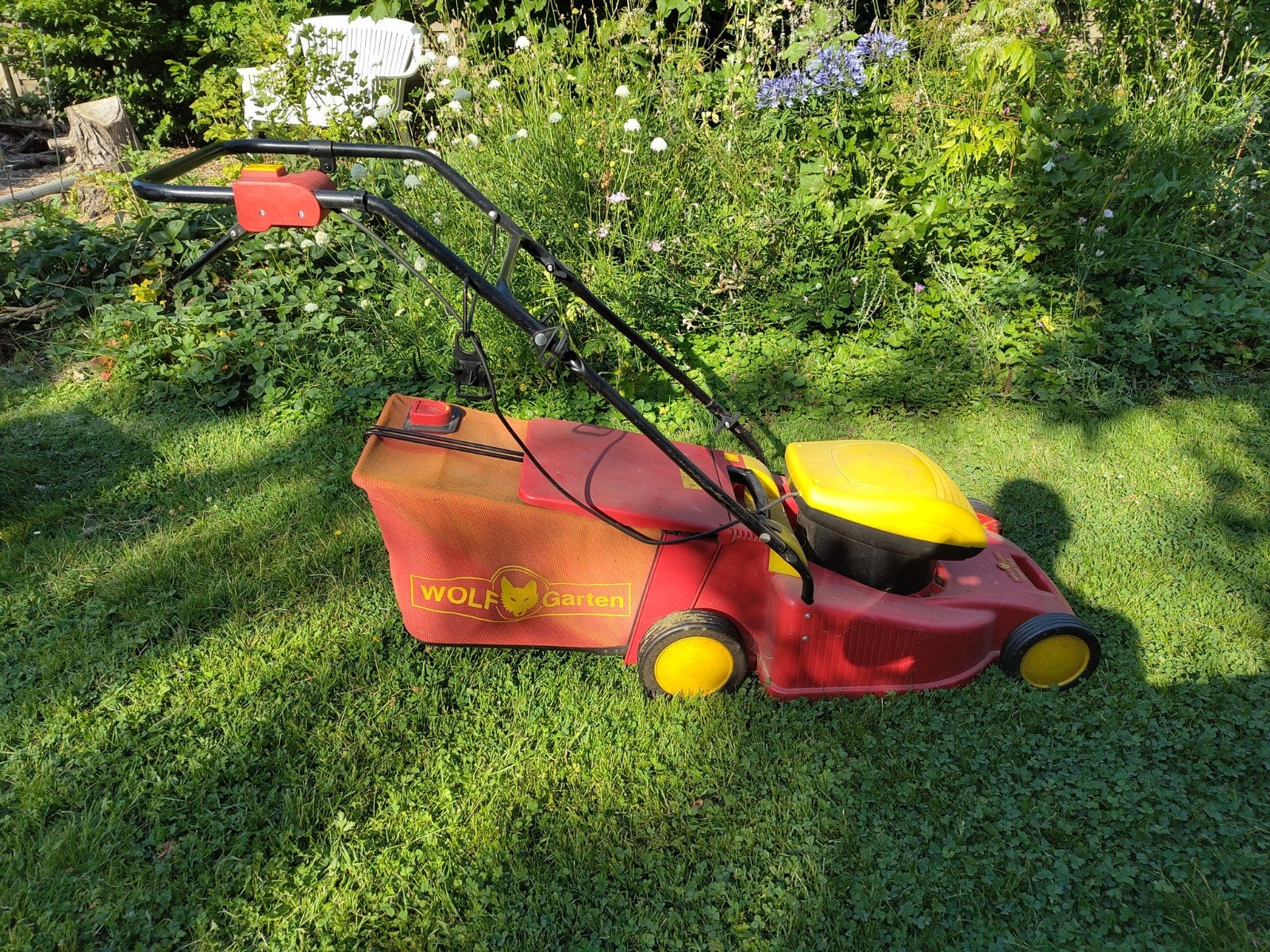 Tondeuse à gazon électrique, Jardin & Terrasse, Tondeuses à gazon, Wolf 🐺 garden, Tondeuse rotative, Sac de ramassage, 40 à 49 cm
