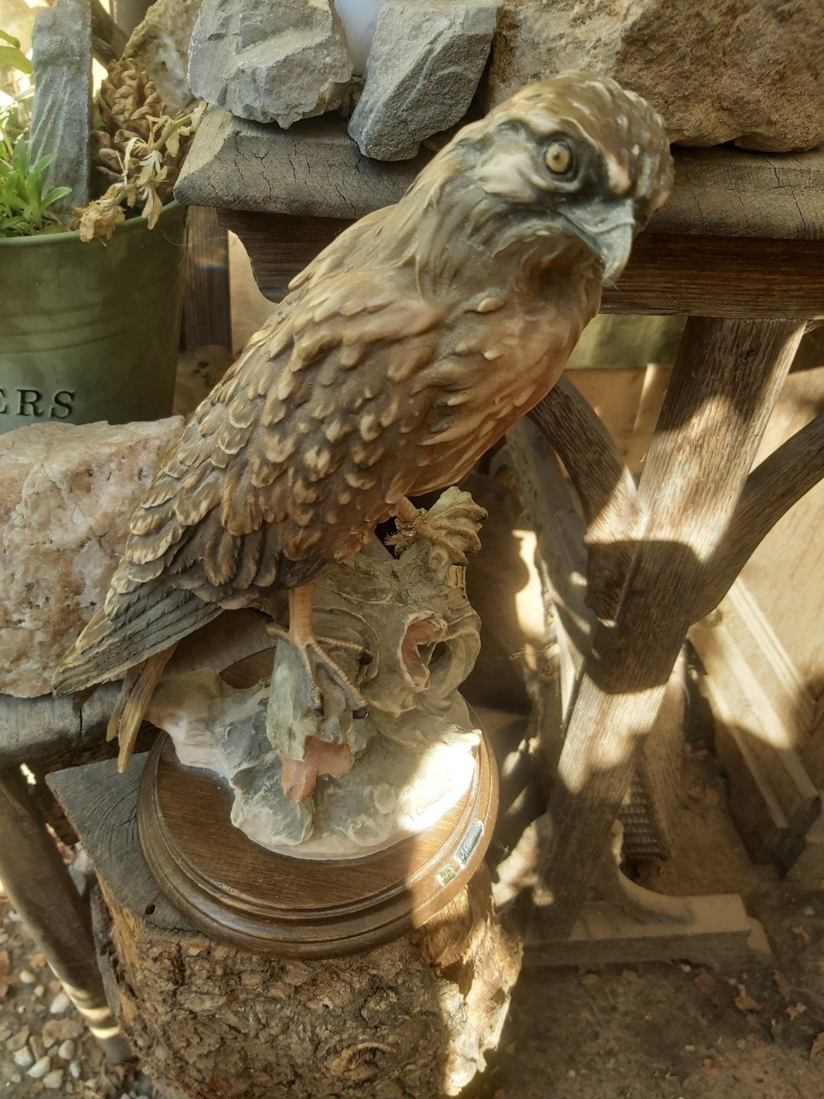 Décoration Capodimonte Faucon