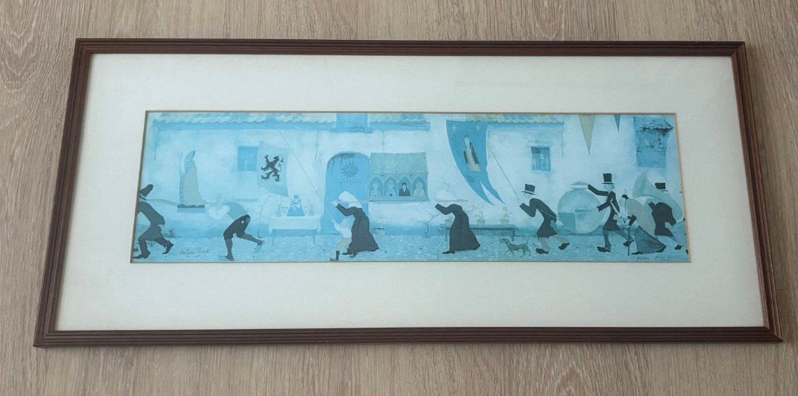 Handgesigneerde Anthon Pieck - Vlaamsche Processie, Antiek en Kunst, Ophalen