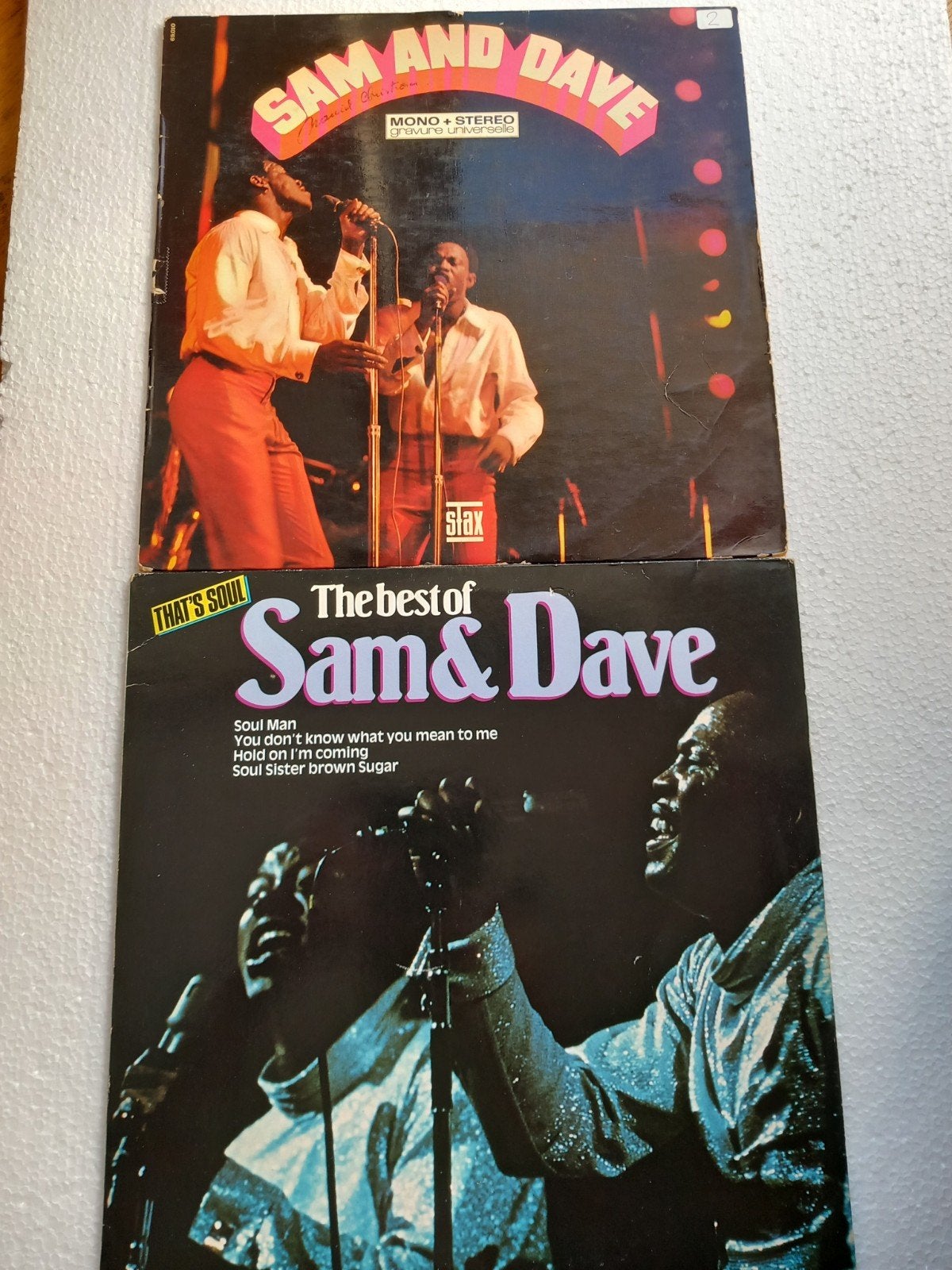 SAM & DAVE . R&B SOUL.  ATLANTIC + STAX . 2 LP, Enlèvement ou Envoi, Comme neuf, LP