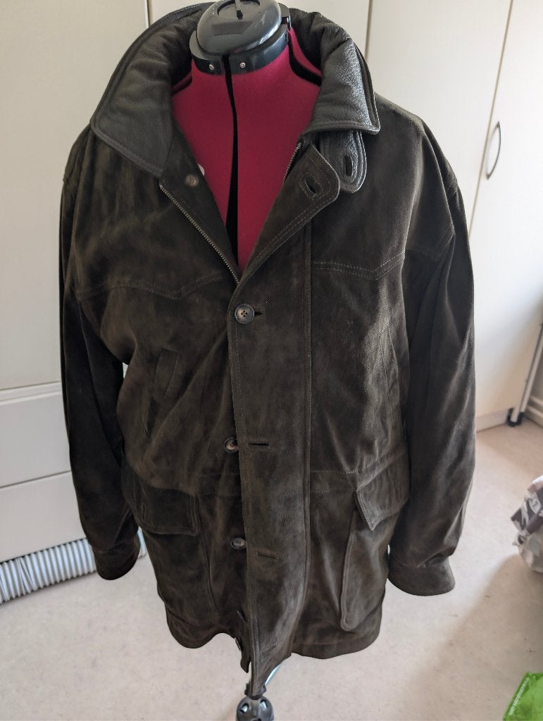 suede heren vest, Ophalen, Yves Saint Laurent, Maat 56/58 (XL), Zo goed als nieuw