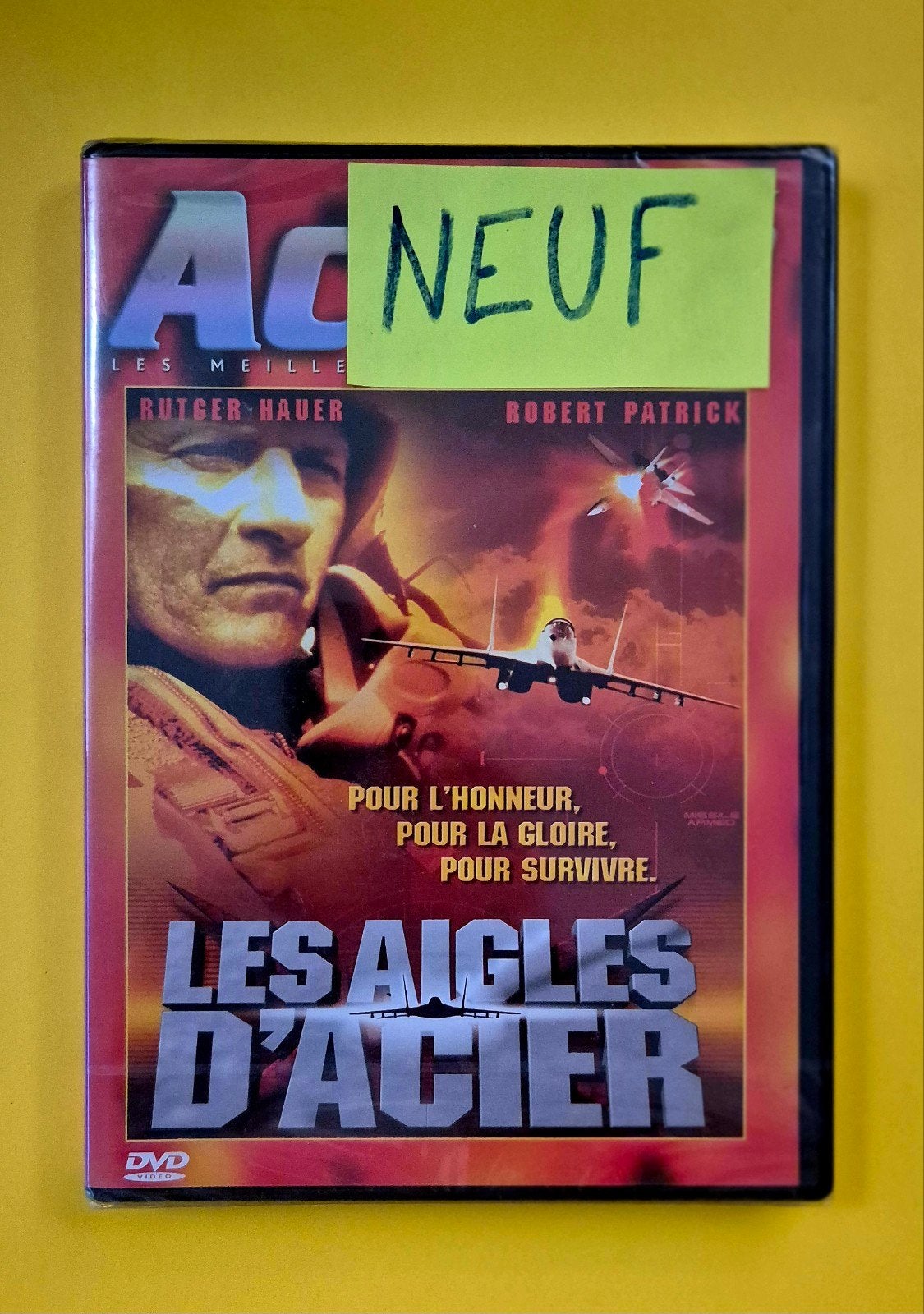 DVD 📀 Les aigles d'acier - Rutger Hauer 1998 V2, Cd's en Dvd's, Dvd's | Actie, Frans, Actie, Ophalen of Verzenden, Frans
