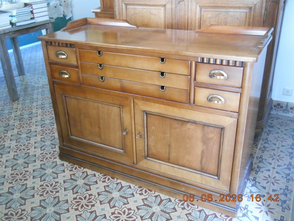 Buffet en très bon état, Avec tablette(s), Cerisier, Comme neuf, 100 à 150 cm