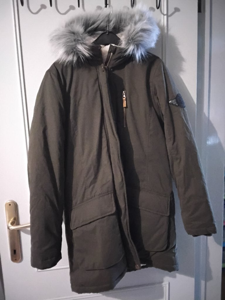 Parka maat 164 olijfgroen, Enfants & Bébés, Enlèvement, Utilisé, Fille, Manteau