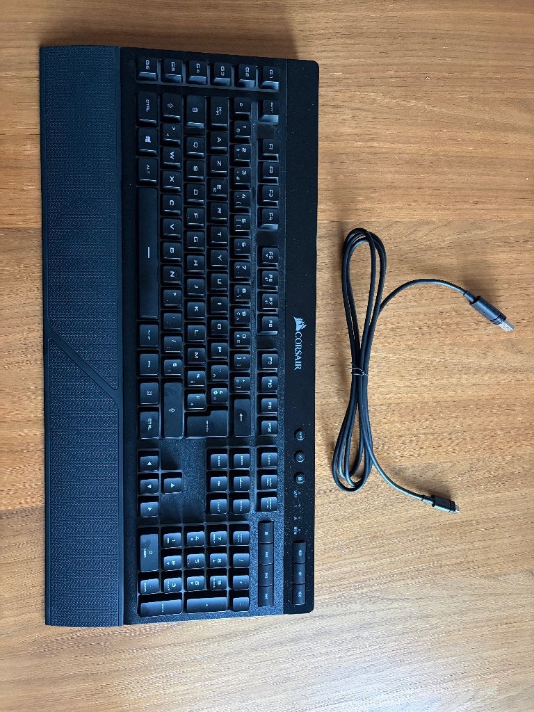 Corsair K57 RGB Wireless AZERTY FR – Excellent état, Ophalen, Azerty, Zo goed als nieuw, Draadloos