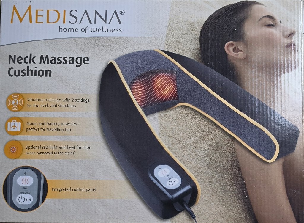 Coussin de massage chauffant cervical MEDISANA, Enlèvement ou Envoi, Comme neuf, Appareil