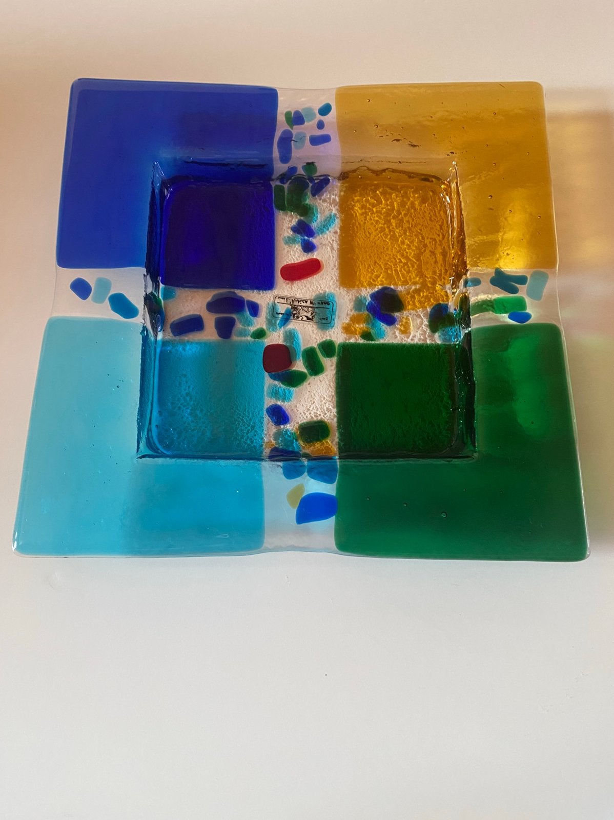 Plat en verre de Murano de style « l’antica «, Maison & Meubles, Accessoires pour la Maison | Plateaux, Enlèvement