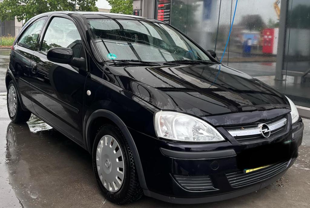 Opel Corsa 1.2 benzine/airco/full service history!, Auto's, Voorwielaandrijving, Stof, Zwart, Zwart