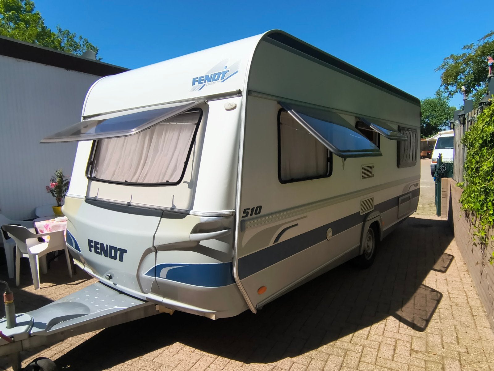 Fendt platin 510 met mover 2007 caravan, Caravans en Kamperen, Caravans, Particulier