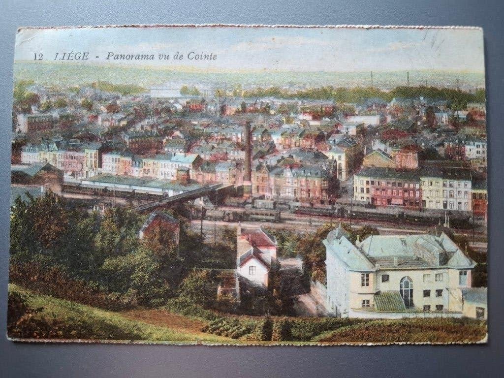 2 cartes postales 1930 avec cachet l'exposition univ Liége, Enlèvement ou Envoi, 1920 à 1940, Affranchie, Liège