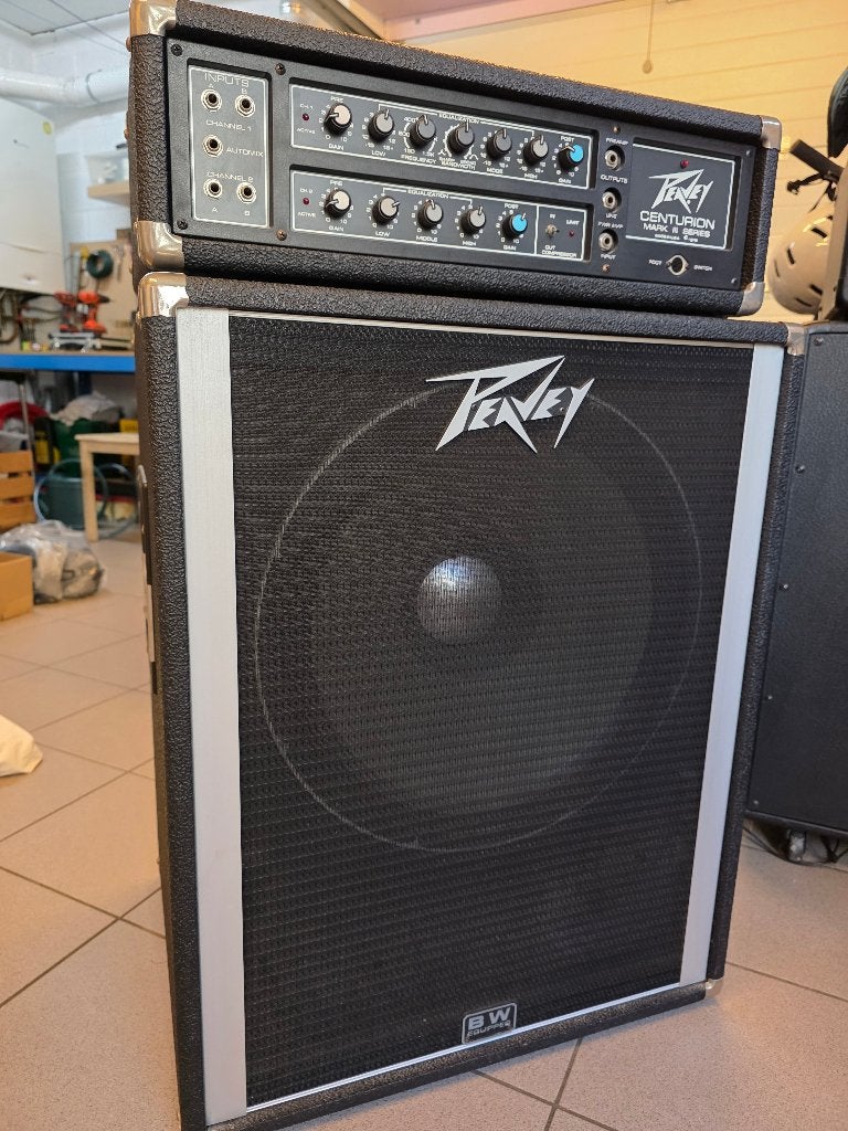 Peavey Centurion Mark III Series 260C + Peavey Model 118D, Muziek en Instrumenten, Ophalen, Gebruikt, Basgitaar, 100 watt of meer