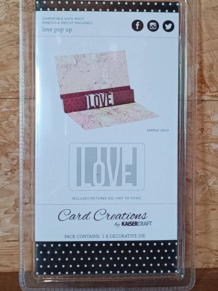 Gabarit LOVE pour création de carte 3D, Hobby en Vrije tijd, Scrapbooking, Ophalen of Verzenden, Nieuw, Slicemachine of Snijmachine