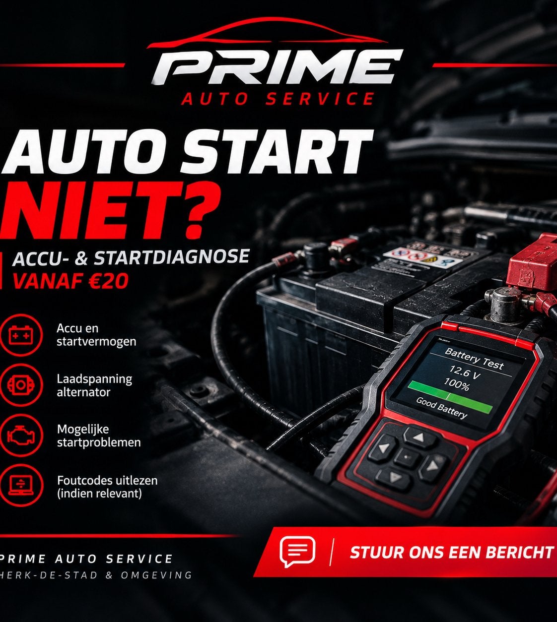 Auto start moeilijk of start niet? Accu- en startdiagnose, Auto-onderdelen, Gereviseerd, Skoda
