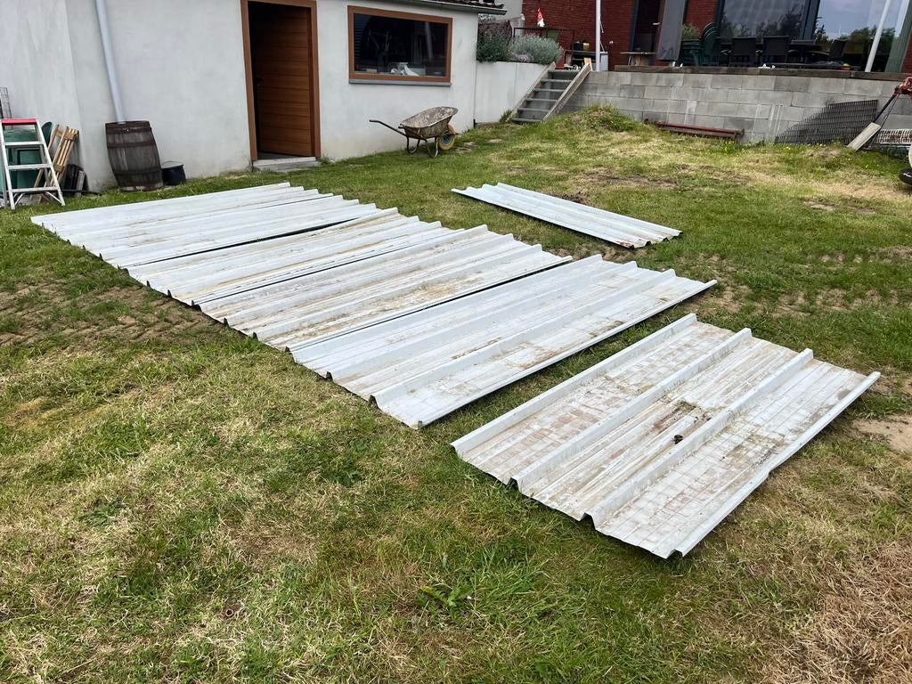 Stalen Dakplaten/Gevelplaten, Doe-het-zelf en Bouw, Ophalen, Zo goed als nieuw