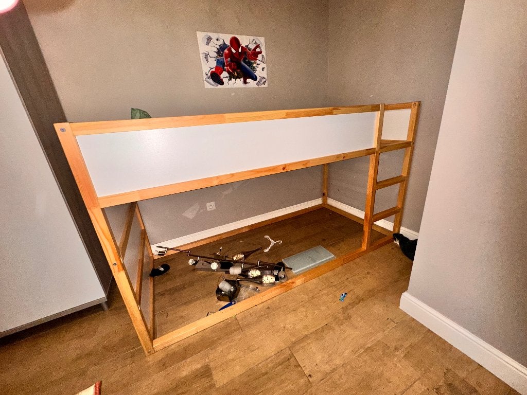 Lit superposé enfants IKEA, Ophalen, Zo goed als nieuw, Stapelbed