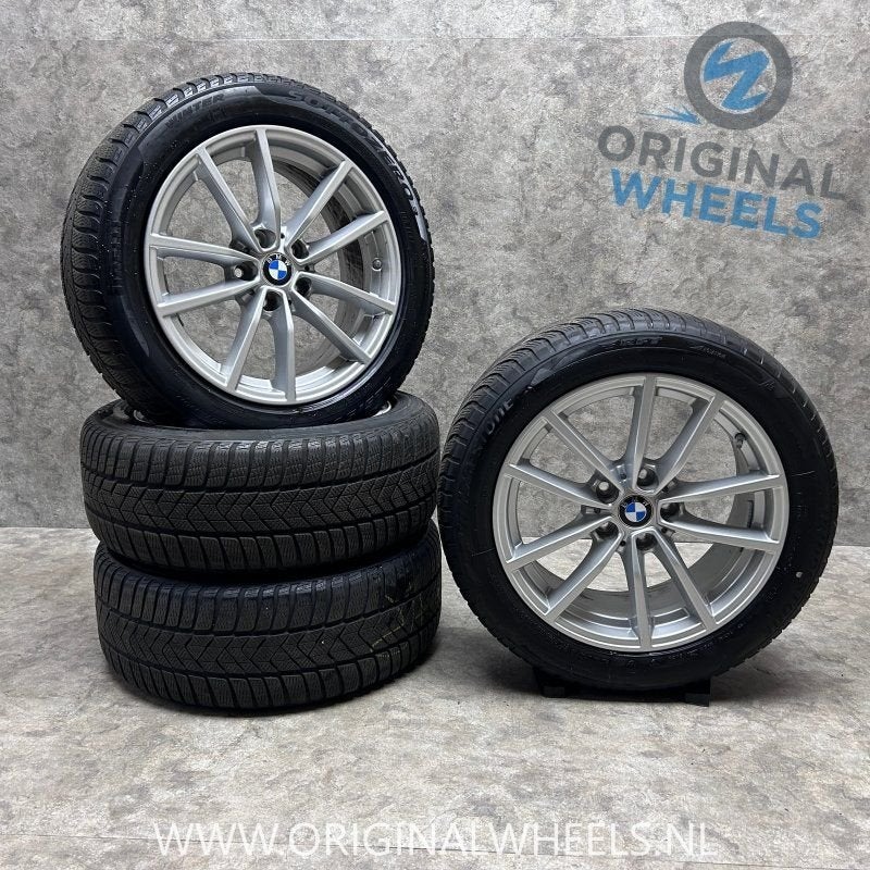 17  inch originele velgen + winterbanden BMW 3 serie 6883520, Pneus et Jantes, Pneus hiver, -, 17 pouces