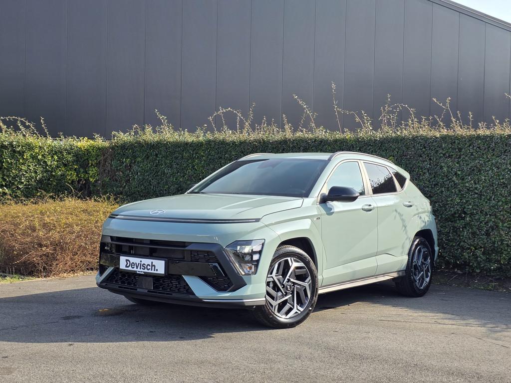 Hyundai KONA 1.6 T-GDi FEEL N-LINE 138 M6 (bj 2025), Auto's, Voorwielaandrijving, Stof, Gebruikt, 4 cilinders