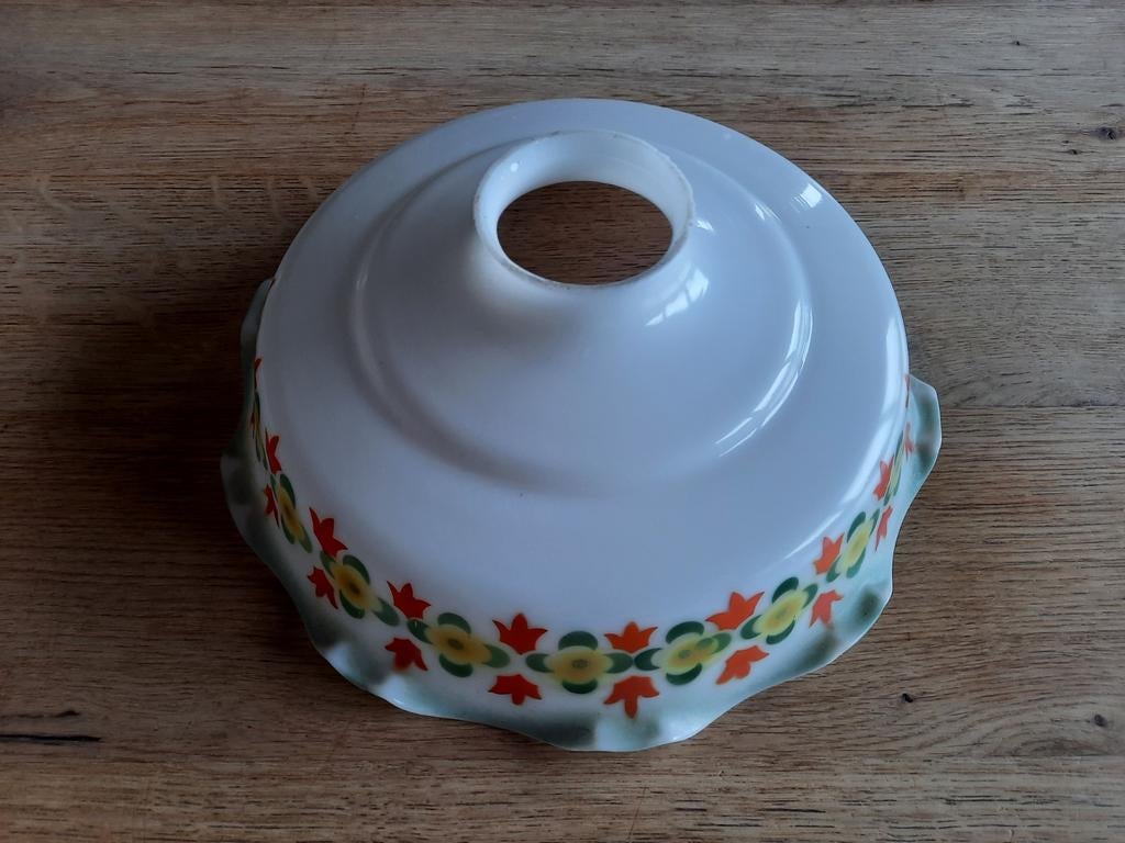 Vintage glazen lampenkap, Ophalen of Verzenden