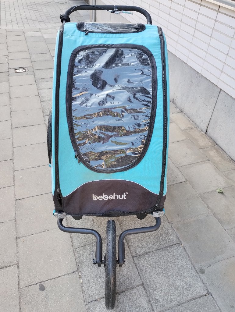 remorque vélo / chariot / double poussette de course pliable, Enfants & Bébés, Poussettes & Combinaisons, Utilisé, Poussette, Autres marques