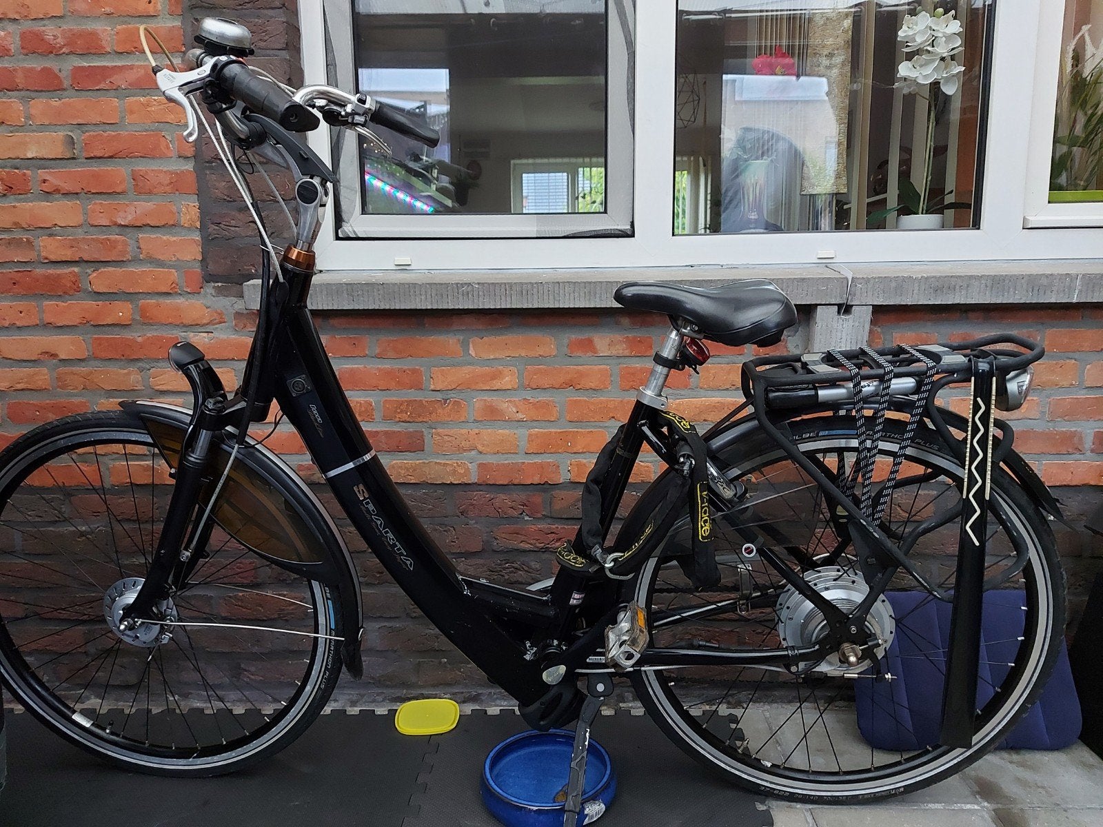Elektrische fiets.  Merk SPARTA. Kleur Zwart.  Laagopstap., Sparta, Moins de 47 cm, Comme neuf, Enlèvement