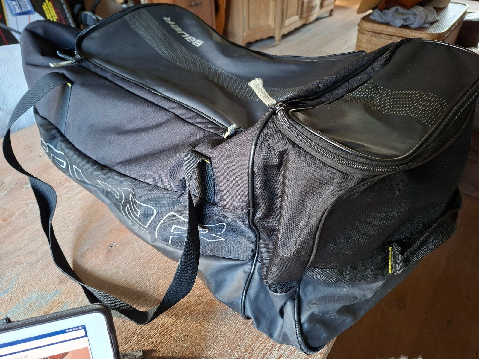 Bauer ijshockey tas junior, Sport en Fitness, Ophalen, Gebruikt, Overige typen