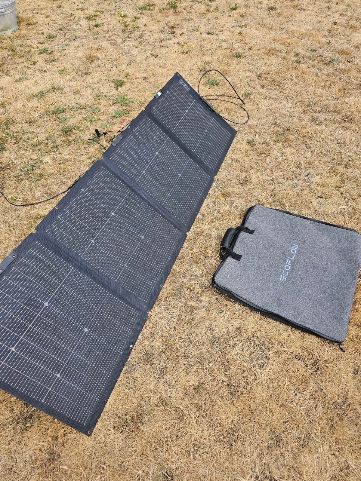 Ecoflow 220W bifacial draagbare zonnepanelen, Caravans en Kamperen, Kampeeraccessoires, Ophalen of Verzenden, Zo goed als nieuw
