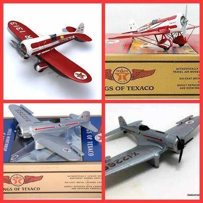 Tirelire Texaco wings ou ancienne maquette d'avion en métal, Hobby & Loisirs créatifs, Neuf, Autres marques, Enlèvement ou Envoi
