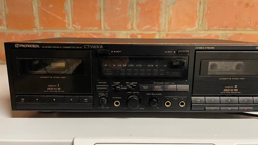 Dubbel cassettedeck Pioneer  CT-W630R, Audio, Tv en Foto, Cassettedecks, Ophalen of Verzenden, Dubbel, Overige merken, Auto-reverse