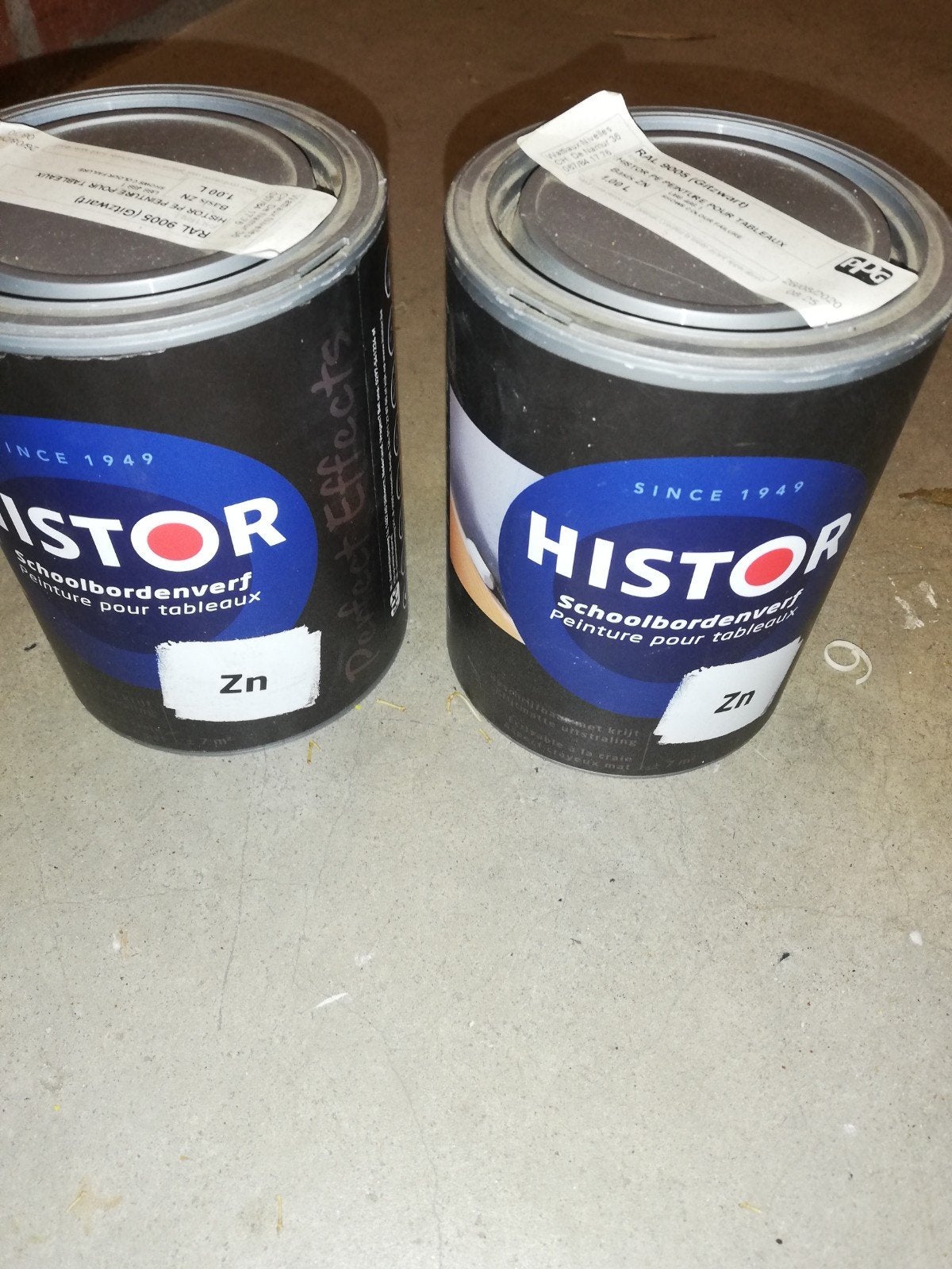 2 pots de Peinture noir tableau, Bricolage & Construction, Enlèvement, Noir, Peinture