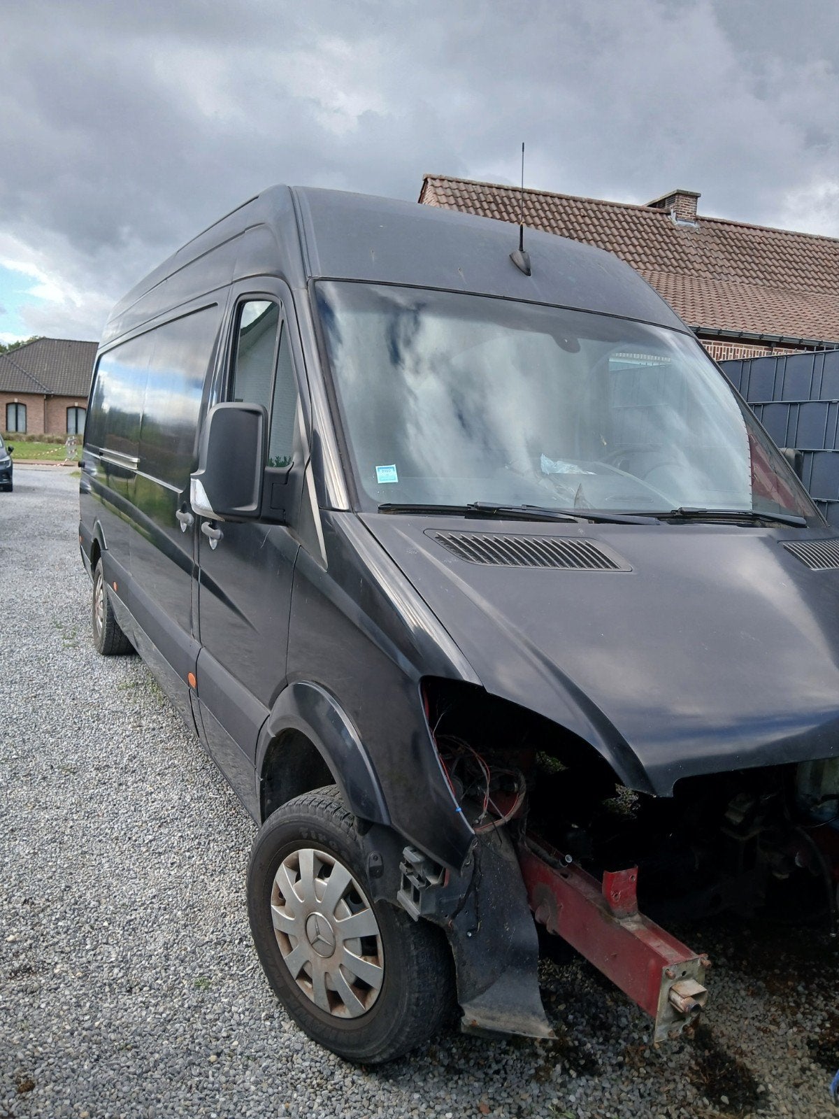 mercedes sprinter voor onderdelen, Ophalen