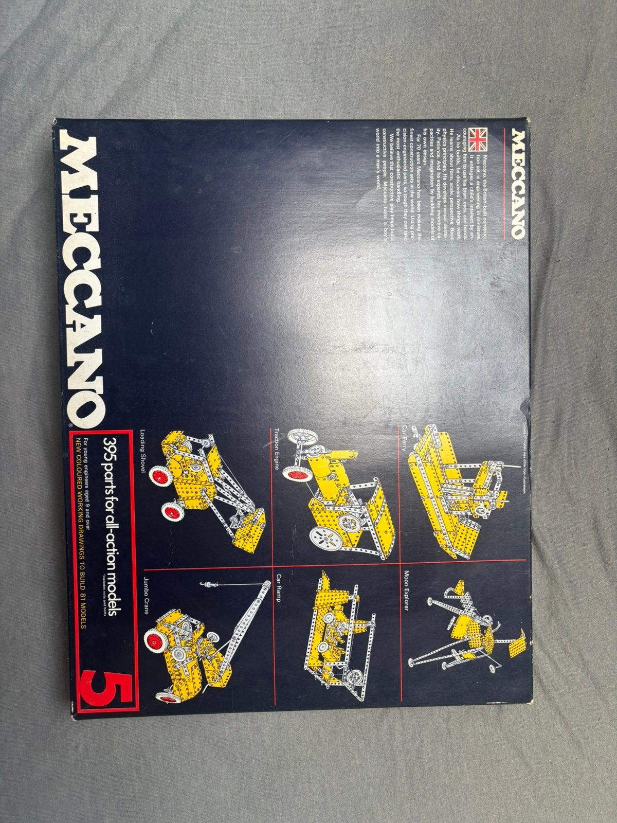 Meccano 5, Enlèvement