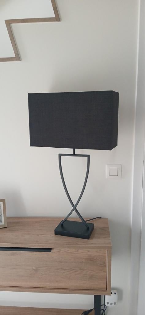 Lampe Villeroy&Boch noire 70cm, Enlèvement