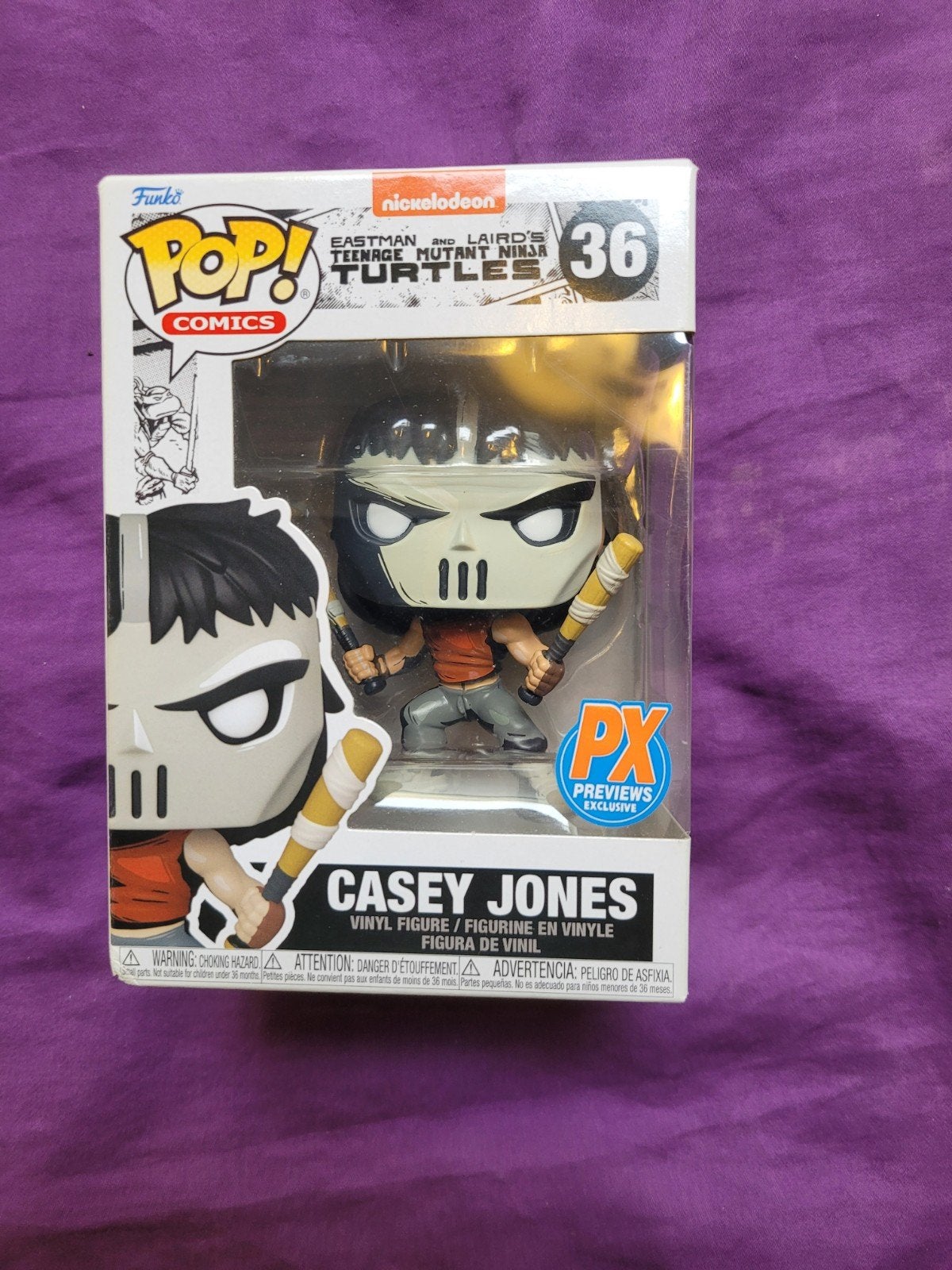 Funko Pop! TMNT: Casey Jones #36 - PX Previews Exclusive, Ophalen of Verzenden, Nieuw