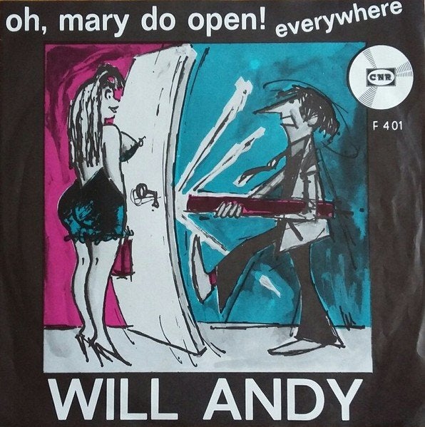 Will Andy – Oh, Mary Do Open / Everywhere (Popcorn)ZGST, CD & DVD, Vinyles | Néerlandophone, Enlèvement ou Envoi, 7 inch, Comme neuf