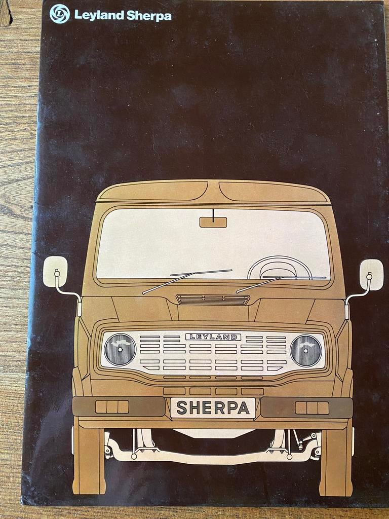 Brochure  LEYLAND SHERPA 1976 sur la commande/le camping-car, Envoi, Comme neuf