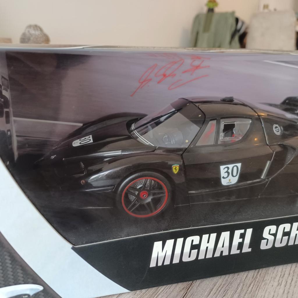 Ferrari FXX N30 1/18 Mattel Super Elite - Michael Schumache, Ophalen of Verzenden