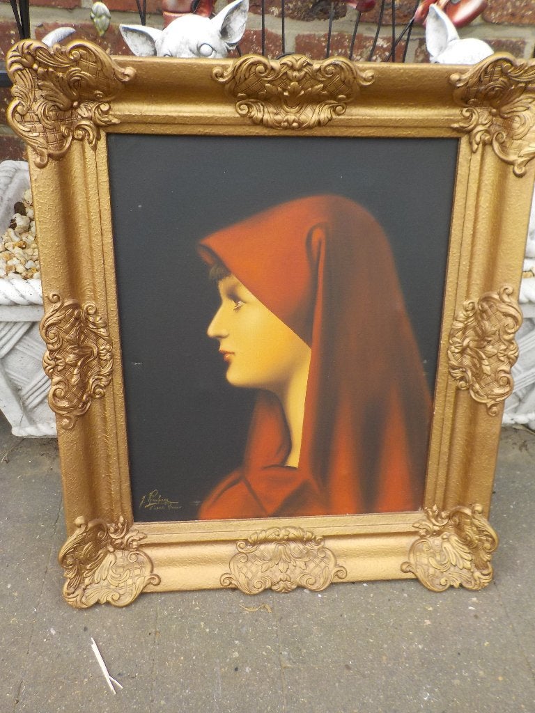Vintage reproductie van het Saint Fabiola portret, Antiek en Kunst, Ophalen, Vintage
