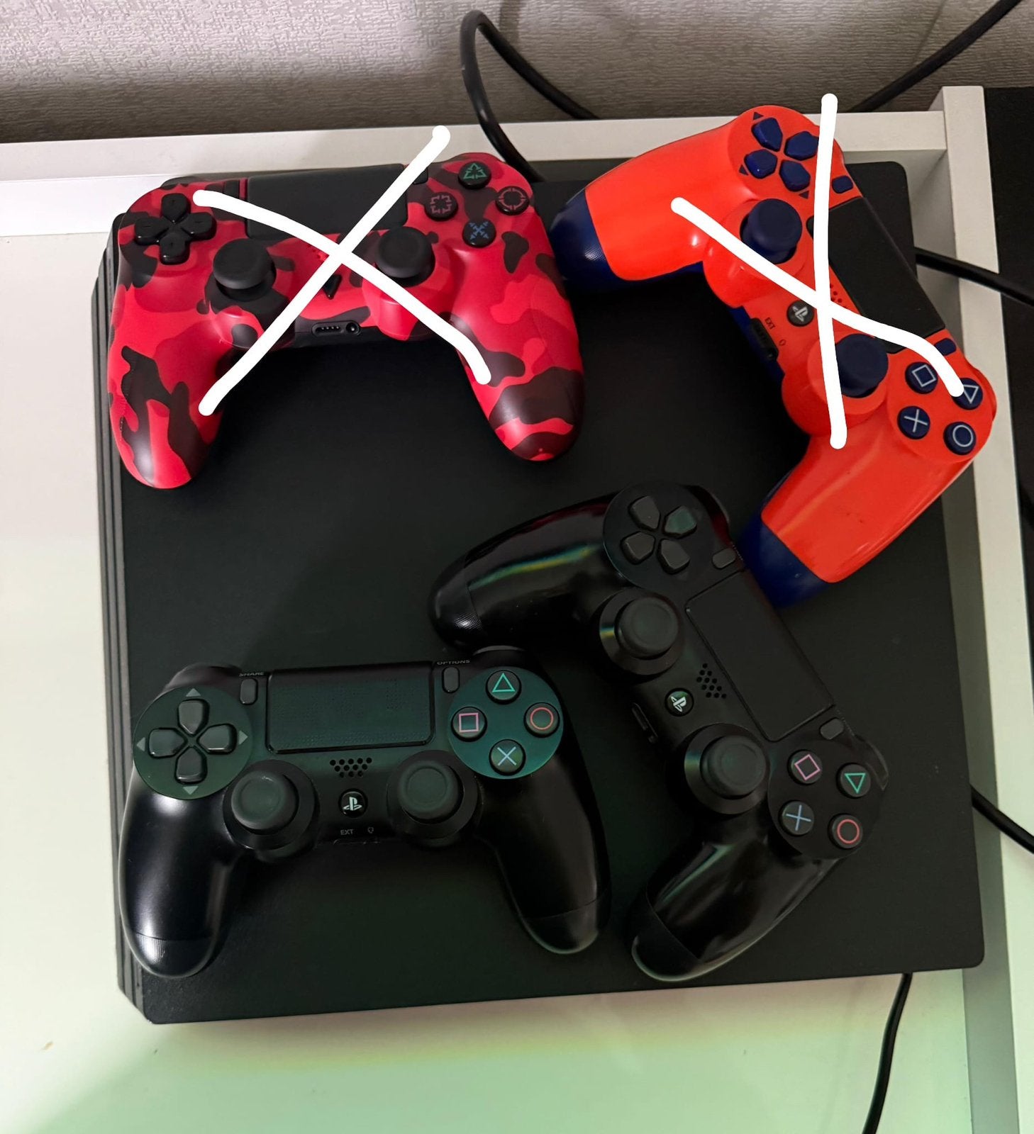 PLAYSTATION 4 PRO NETTE STAAT! + SPELLETJES, 2 CONTROLLERS, Met 2 controllers, Ophalen of Verzenden, Zo goed als nieuw, Pro