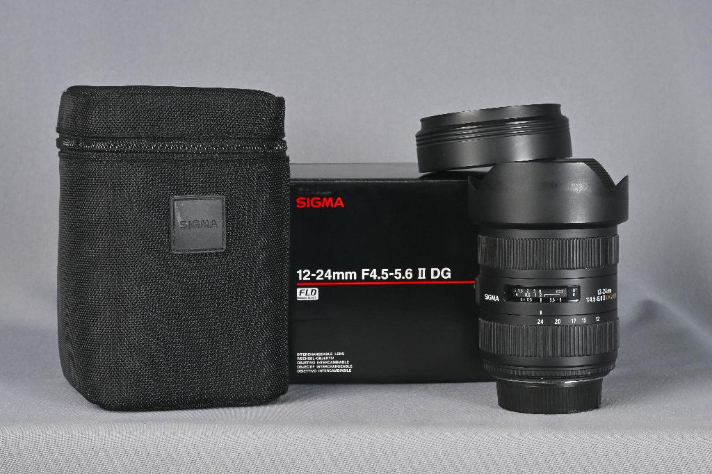Sigma 12-24 mm f4.5-5.6 II DG, Ophalen, Zo goed als nieuw, Groothoeklens, Zoom