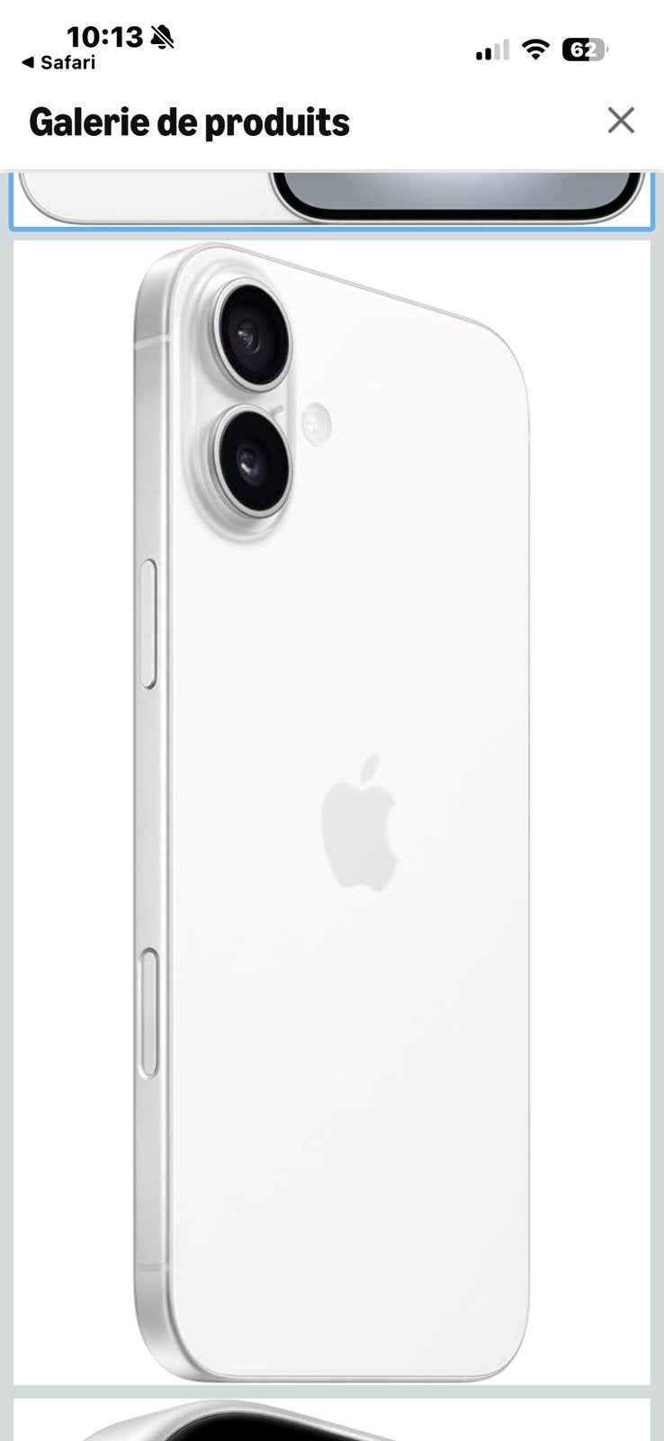 Iphone 16 blanc 128gb, Telecommunicatie, Ophalen, Gebruikt, IPhone 16, Apple