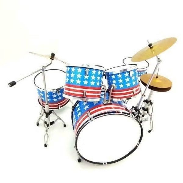 Miniatuur decoratief Amerikaanse vlag drumstel, Verzamelen, Ophalen of Verzenden, Nieuw
