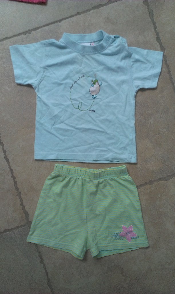 Merk Esprit: 2-delig setje mt 80 (zie foto's), Kinderen en Baby's, Babykleding | Maat 80, Meisje, Ophalen of Verzenden, Zo goed als nieuw