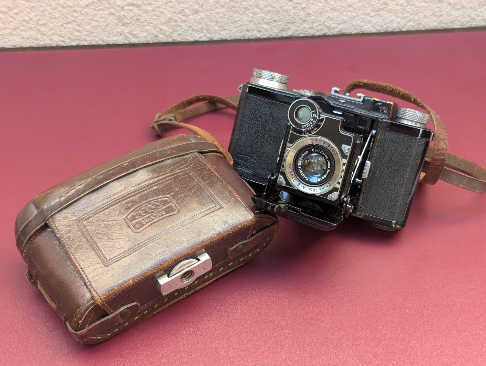 Zeiss Super Nettel Triotar 50 3.5, Enlèvement, Utilisé, Compact