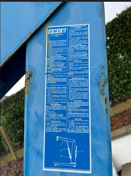 Auto werkplaatskraan, Ophalen, Gebruikt