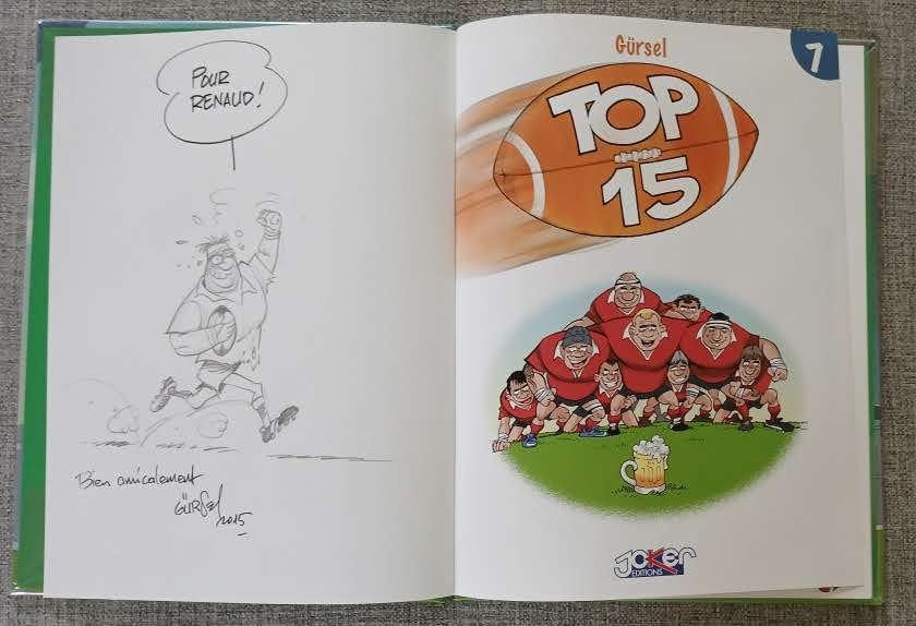 BD Top 15 7 Gürsel Dédicace EO Neuf, Eén stripboek, Ophalen of Verzenden, Nieuw