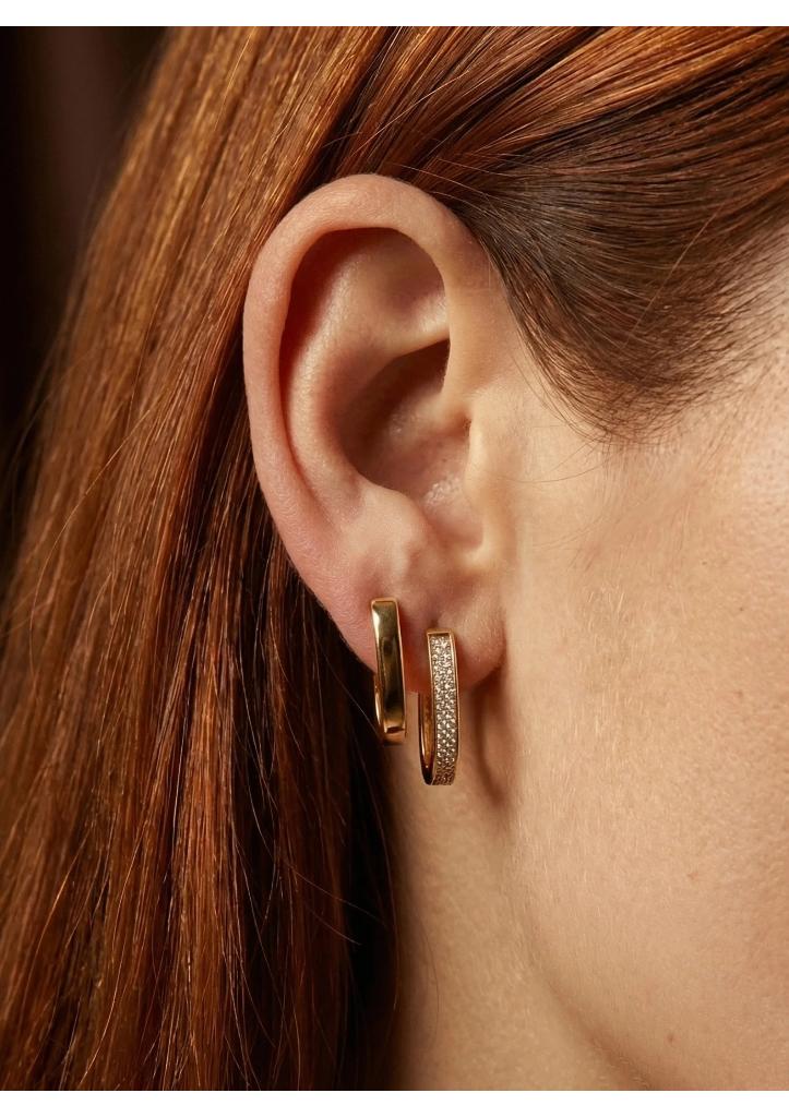 NIEUWE sterling silvr 925/gold plated oorbellen te koop, Hangers, Verzenden, Nieuw, Goud