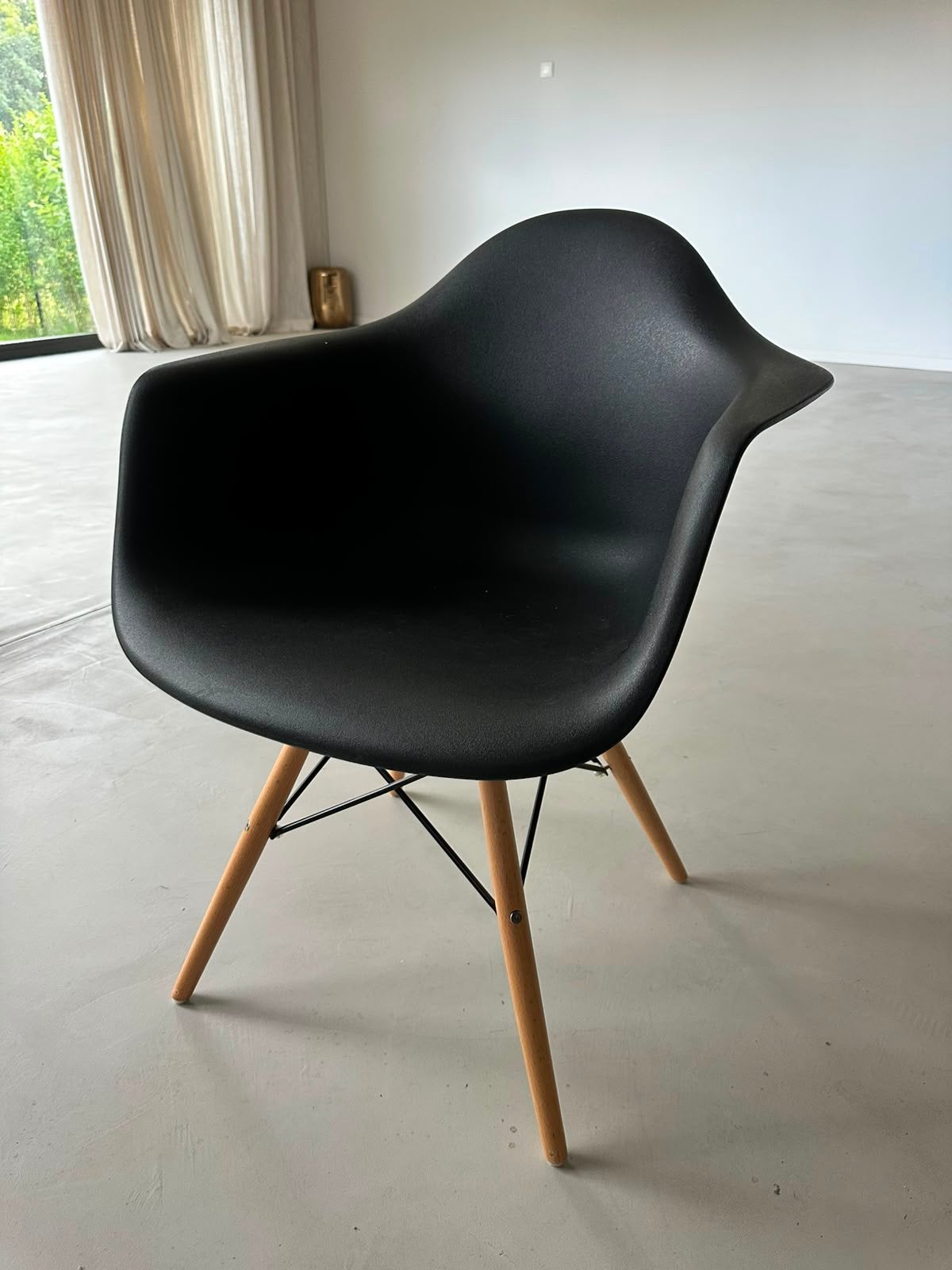 5 zwarte kuipstoelen, Huis en Inrichting, Ophalen, Gebruikt, Vijf, Zes of meer stoelen