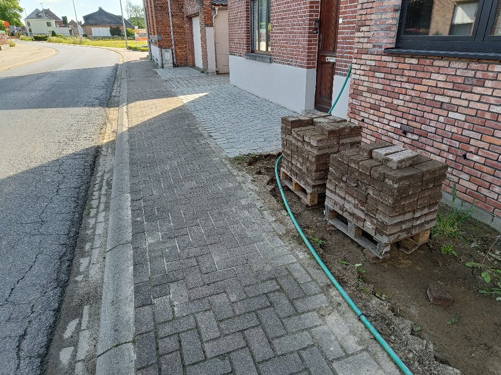 Gratis klinkers, Enlèvement, Briques