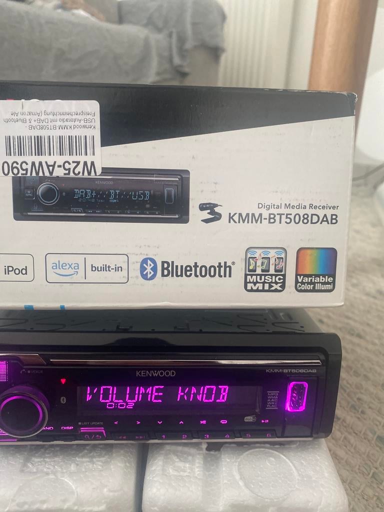 Kenwood KMM-BT508DAB Autoradio pour voiture, Enlèvement ou Envoi, Neuf, Autres marques