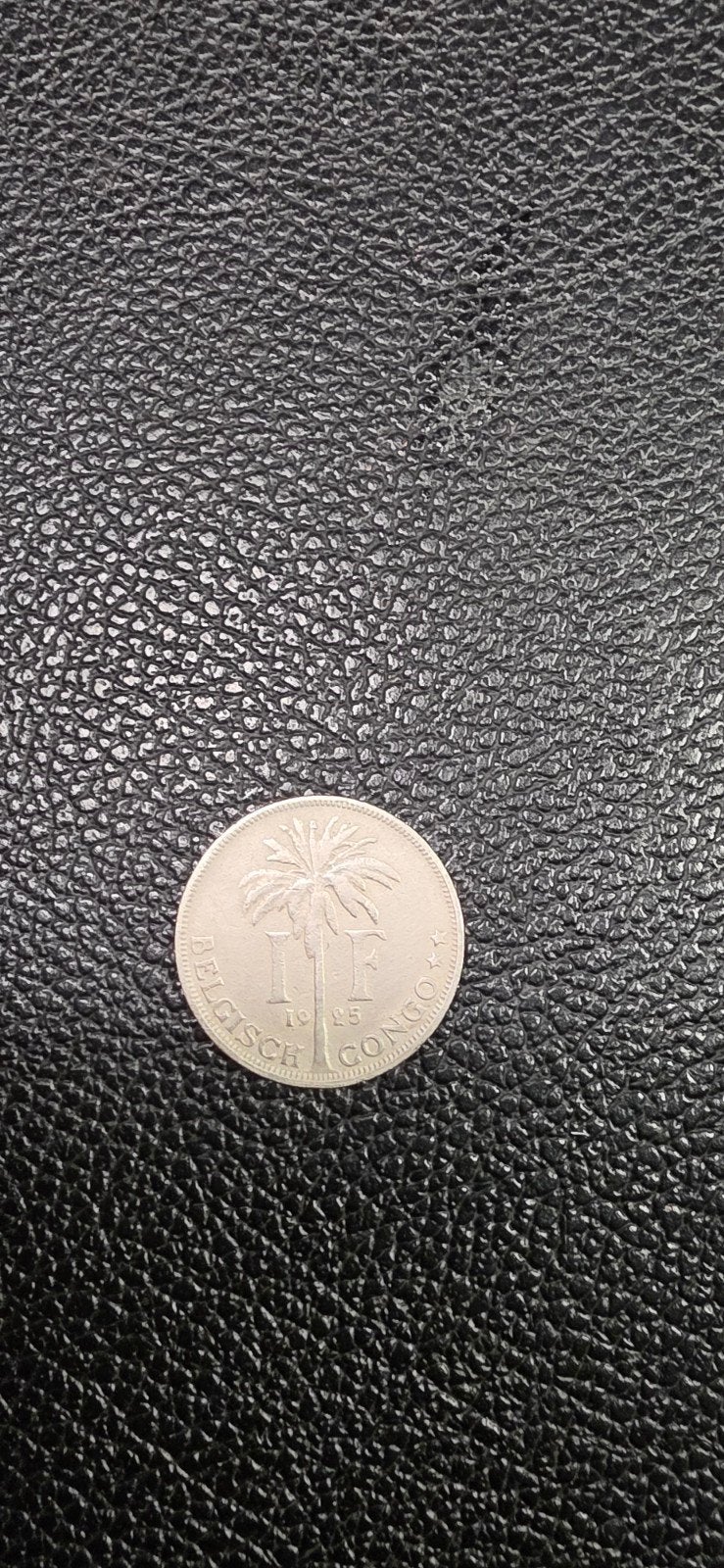 Belgisch congo 1 frank 1925 Vl., Ophalen of Verzenden